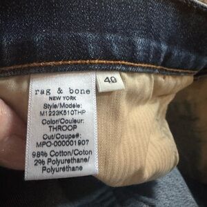 Rag & Bone Men's Dark Blue Jeans